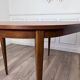 Table en teck ovale vintage