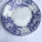 Assiettes dessert Sarreguemines modèle Jardinière XIXEME