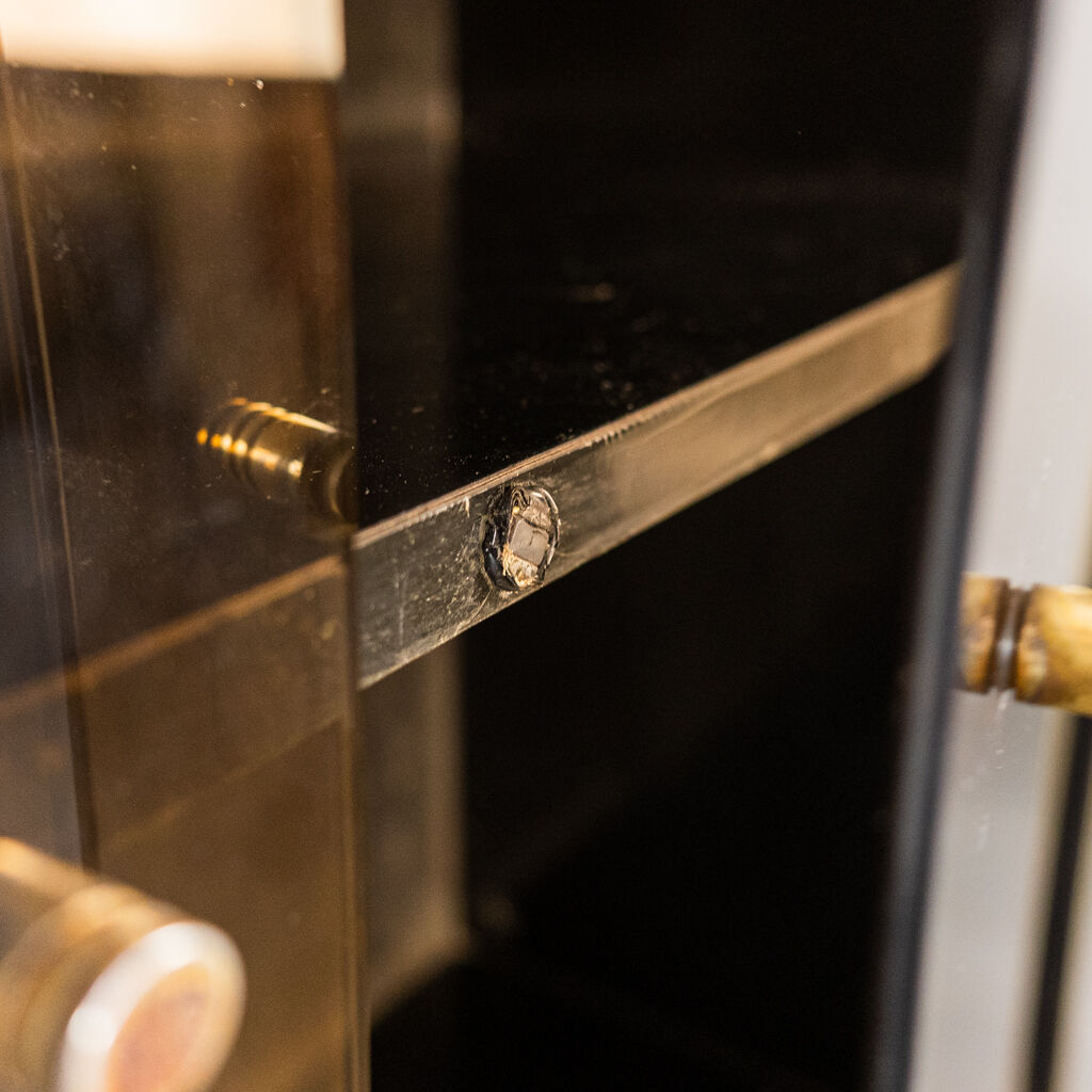 Wooden cabinet cabinet showcase 80s