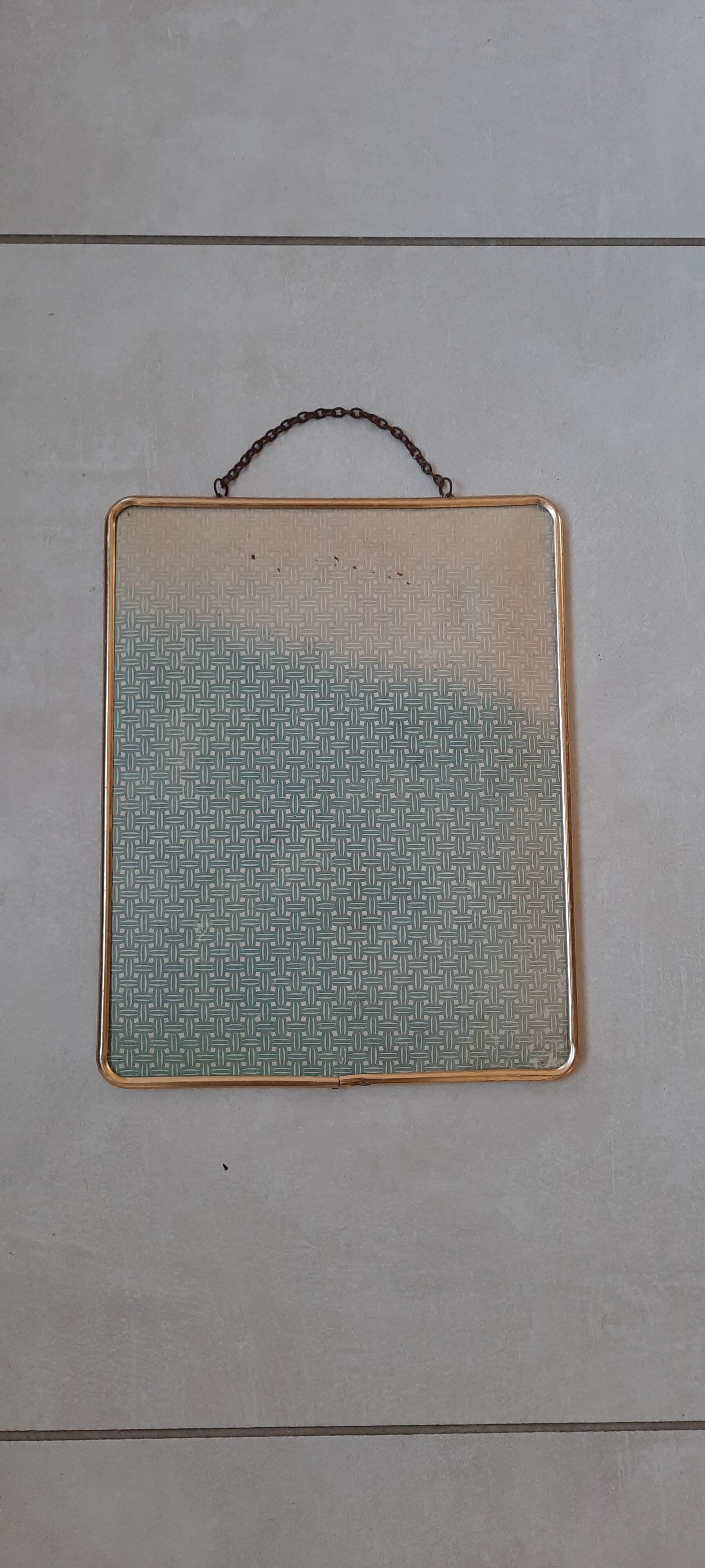 Golden barber mirror