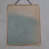 Golden barber mirror