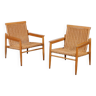 Pair of vintage wicker armchairs produced by Uluv, 1960