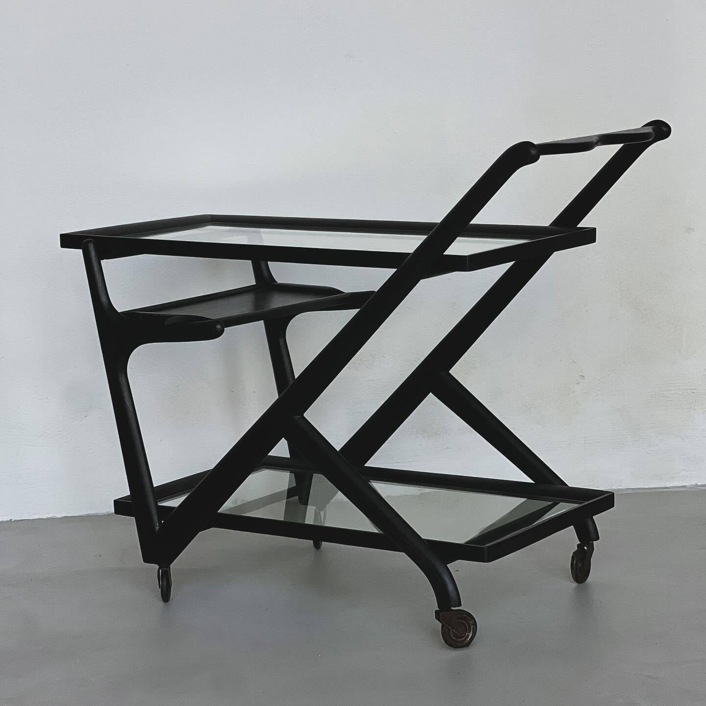 Serving Trolley by Cesare Lacca for Cassina, Vintage Bar Cart, Italian Design
