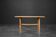 Cherry wood coffee table with shelf Vintage Mid-Century Modern Scandinavian