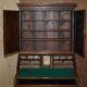 George III oak secretary bookcase circa 1760, Thomas Chippendale style.