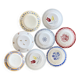 8 mismatched old plates