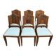 Série de 6 chaises art deco