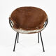 Fauteuil en peau de vache, circa 1960