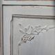 Old low sideboard in solid wood