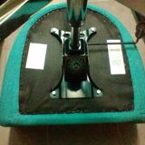 Turquoise mottled fabric armchair edited by CB2