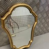 Miroir ancien en bois doré - 37x26cm