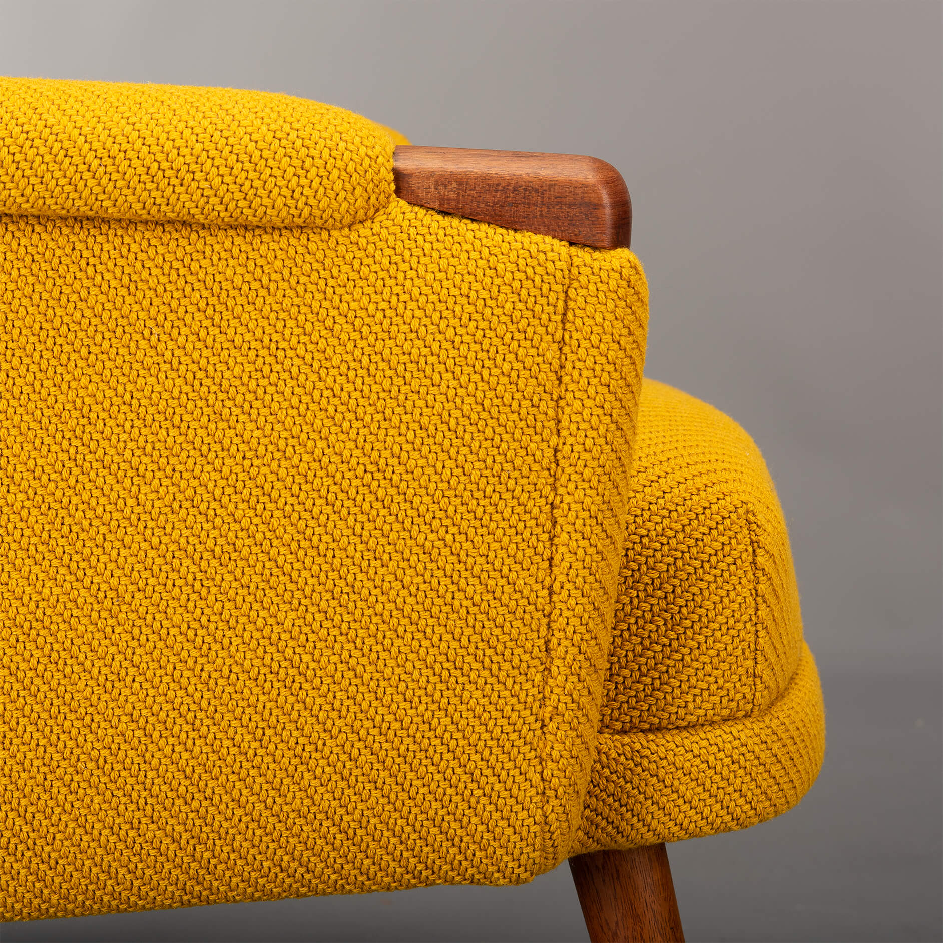 Danish Design reupholstered Yellow Easy chair, 1960s