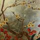 Vintage Chinese cabinet gold leaf / flowers and birds / bohemian