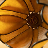 Pair lamps water lilies lotus style Tiffany vintage 90-2000