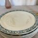 Plates flat porcelain Iron earth Vintage antique tableware
