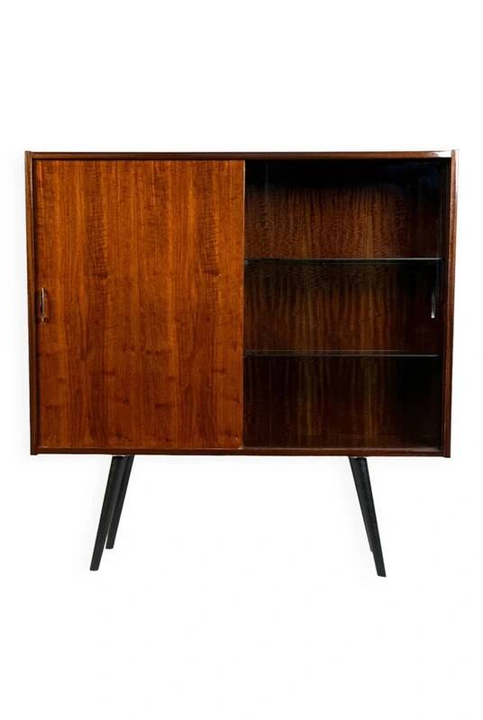 Vintage Violetta display cabinet – modernist design, 1960s