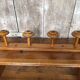 Old turned wooden coat hook