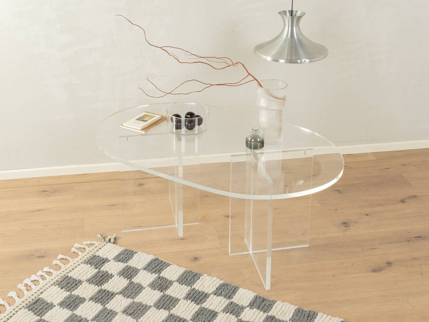 Table basse en verre acrylique