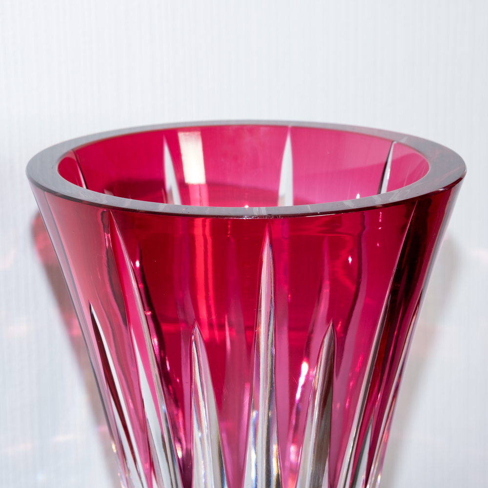 Val Saint Lambert crystal vase