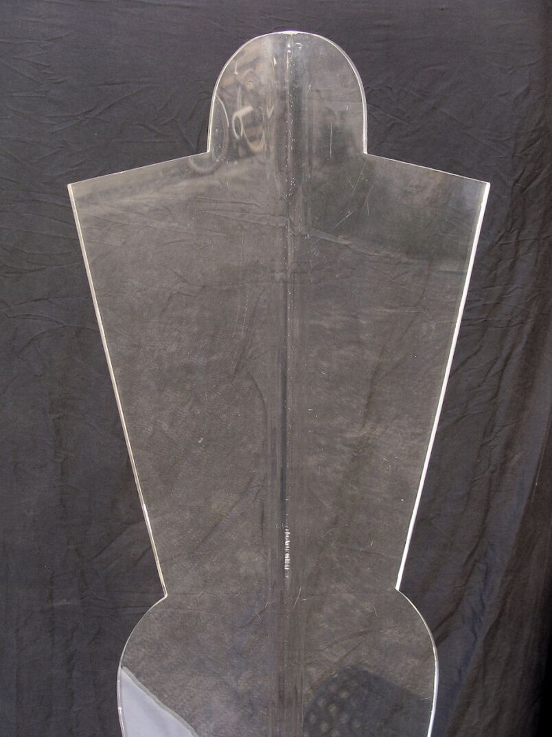 Vintage mannequin in Plexiglas