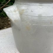 Light grey ceramic jar
