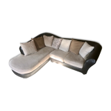 Leather art deco sofa