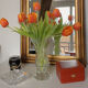 Crystal glass vase