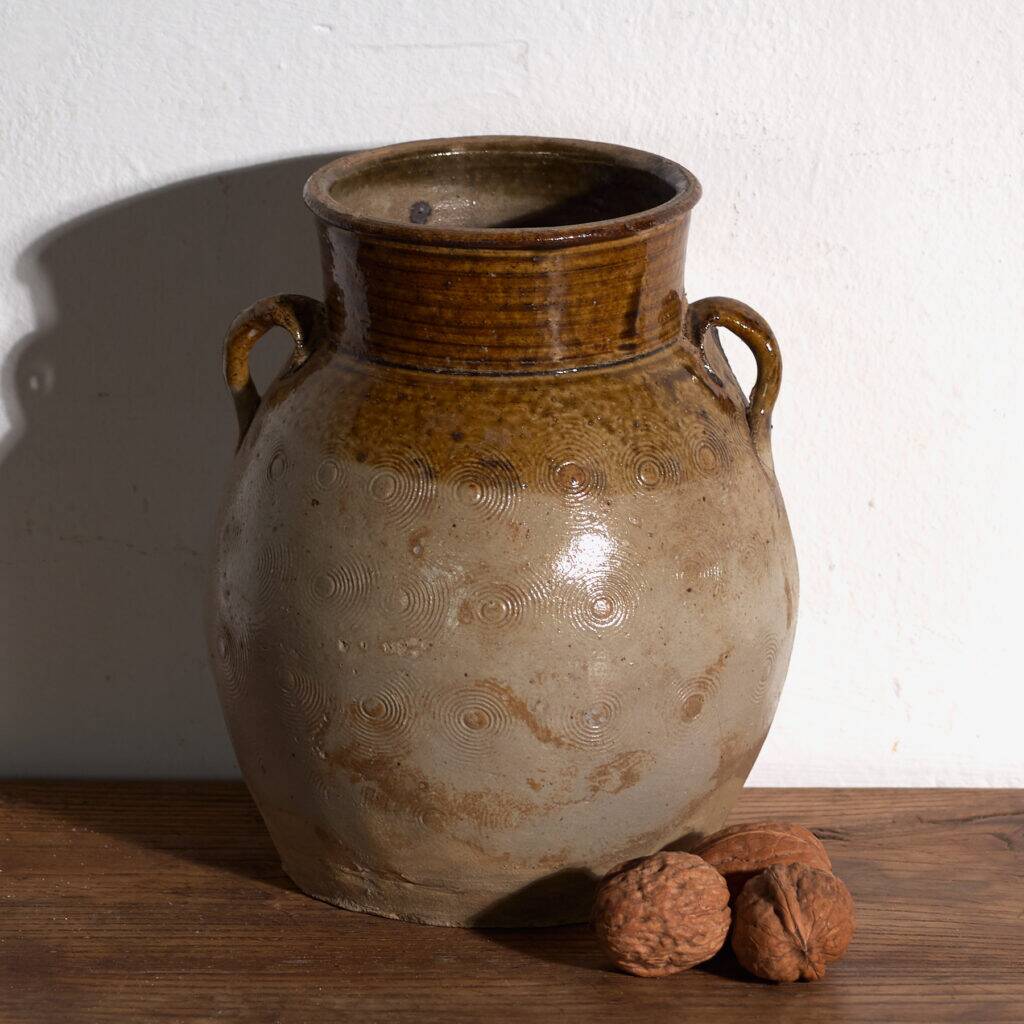 Vase ancien chinois en grès émaillé – Chine, vers 1900