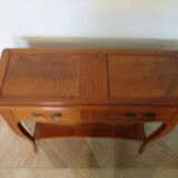 Cherry console with 2 drawers - Louis XV style - cherry wood