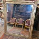 Golden mirror xixth period restoration 132×110cms