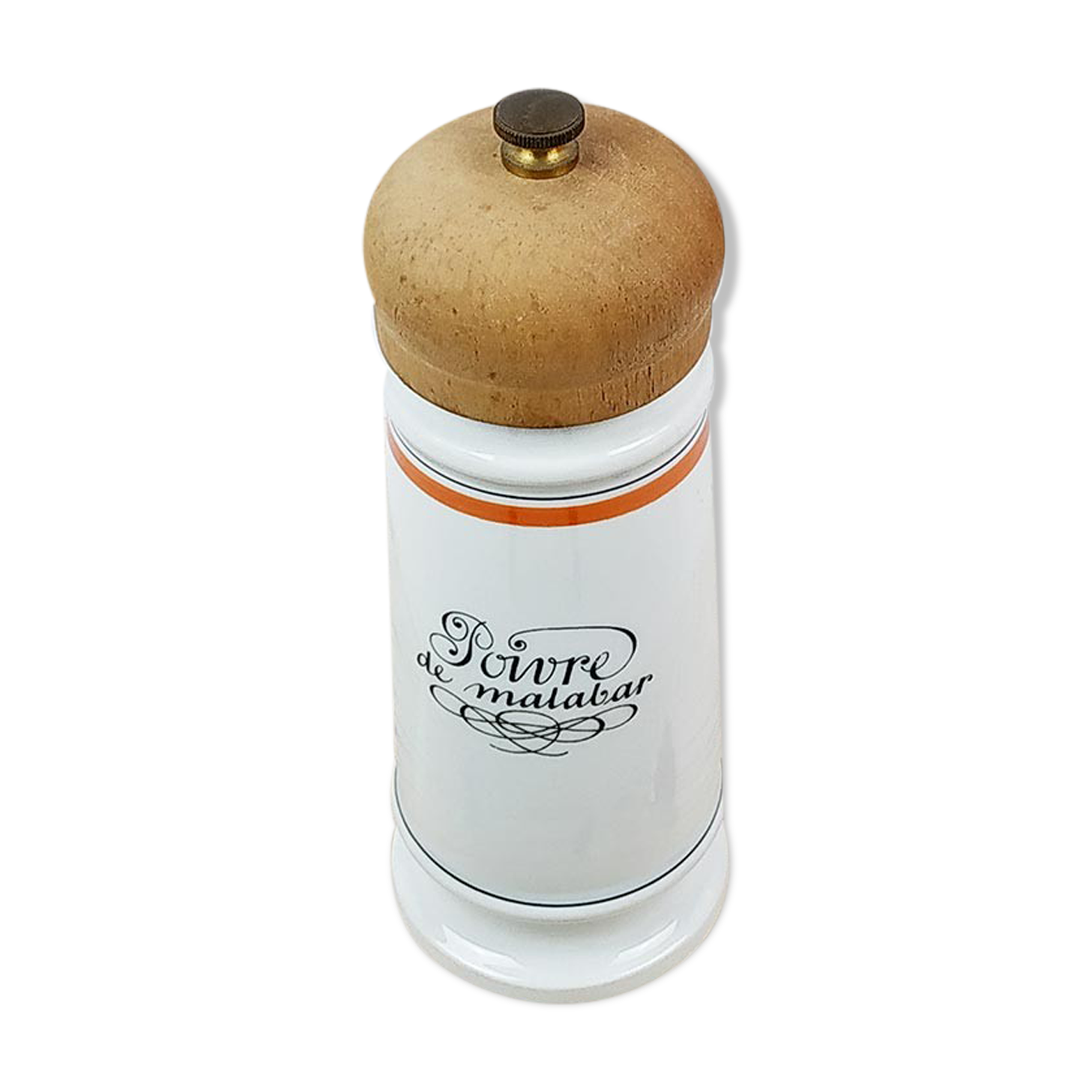 Paris porcelain pepper mill from Auteuil