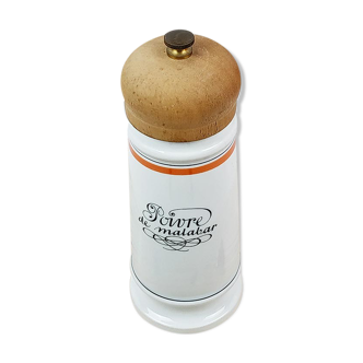 Paris porcelain pepper mill from Auteuil