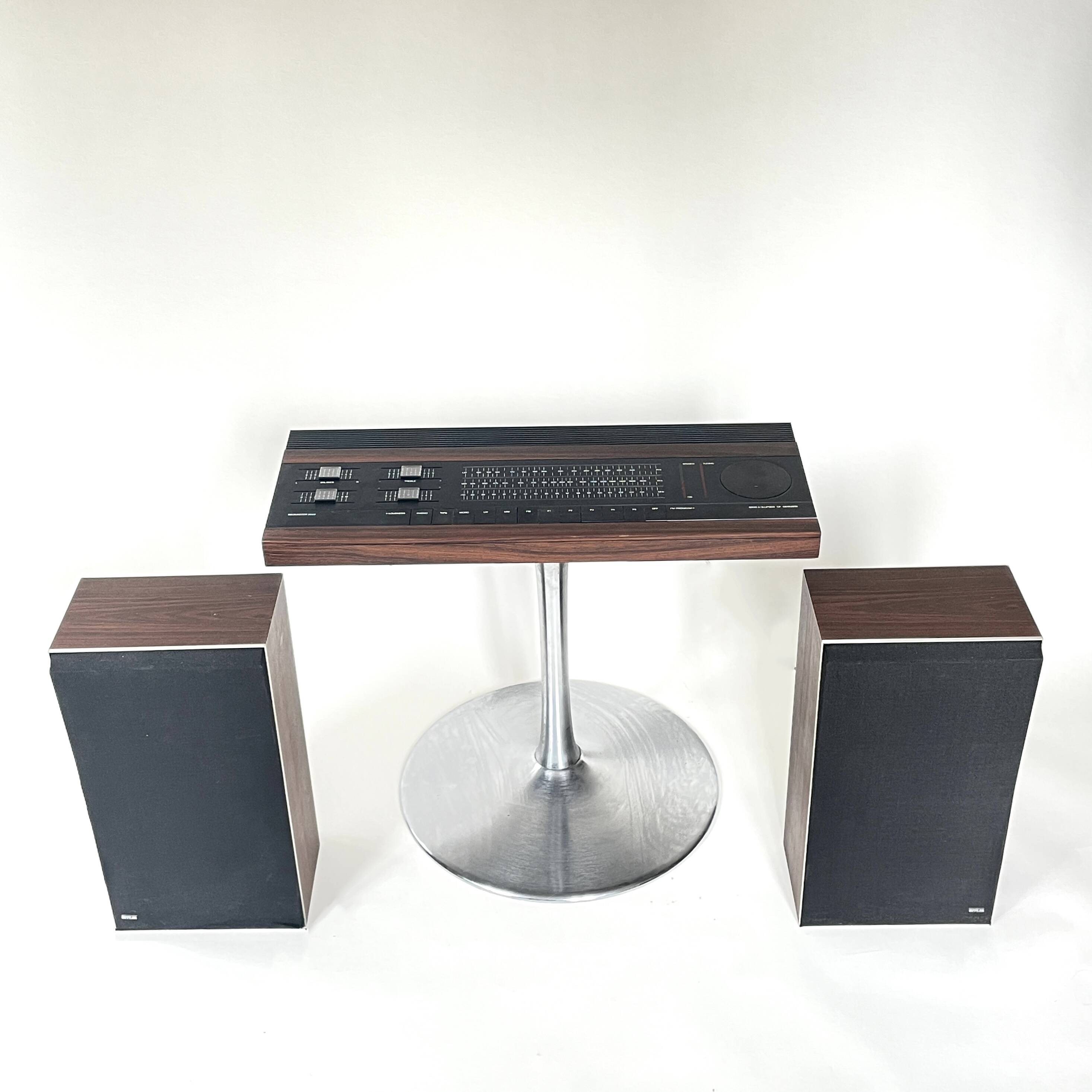 Bang & Olufsen BeoMaster 2000 tuner with Beovox S45 speakers, circa 1970