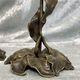Pair of bronze candle holders from the art nouveau period 1900