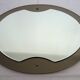 Beveled oval mirror by Lupi Cristal Luxor, Italy, 1970s