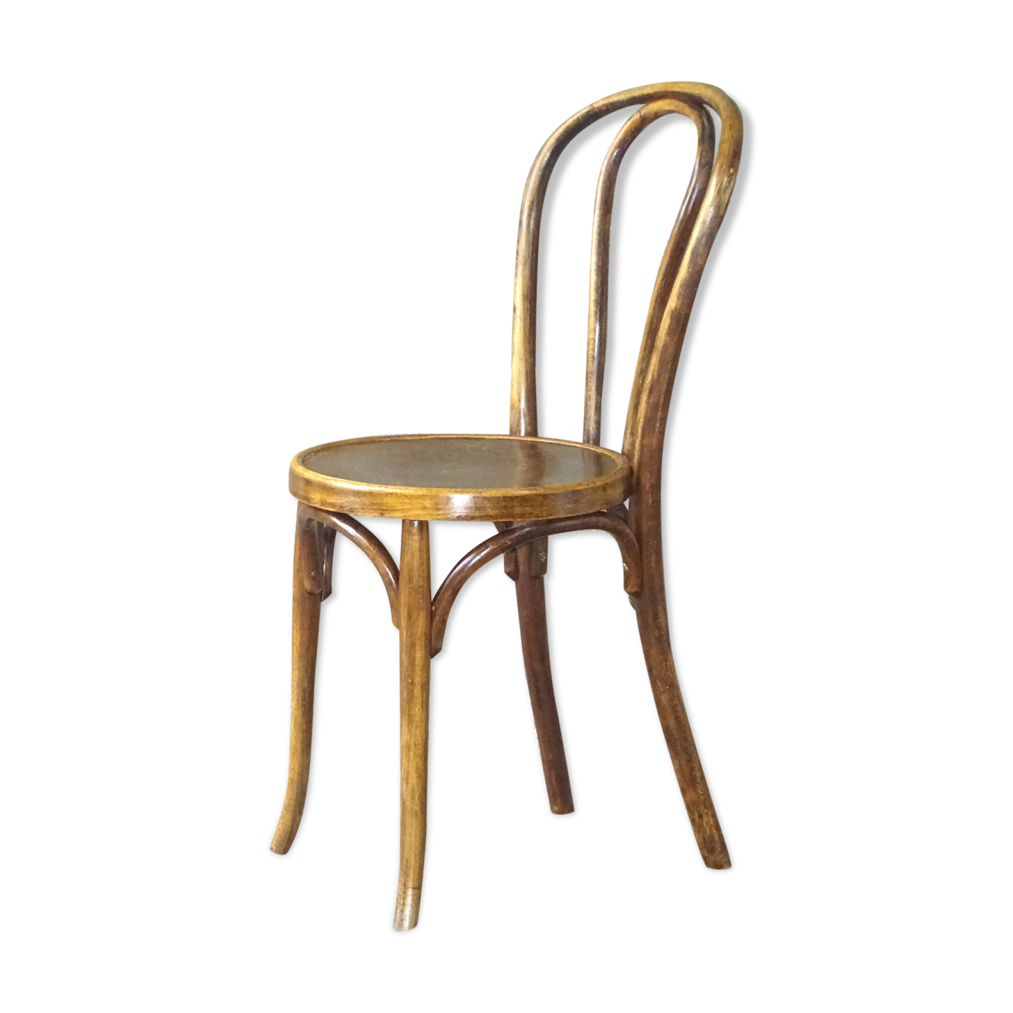 Chaise Baumann bistrot bois 1925