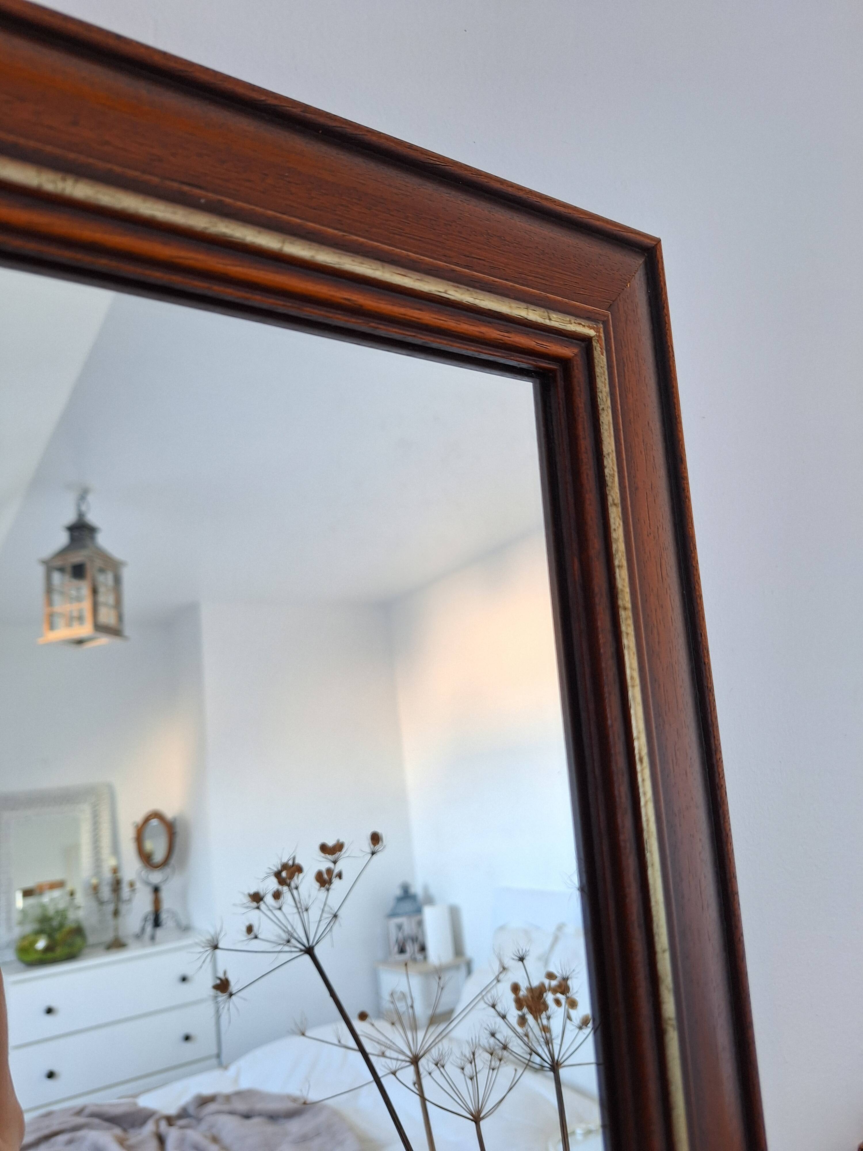 Vintage wooden mirror