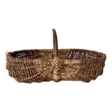 Wicker and hazel picking basket