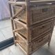 Rattan chest of drawers/bedside table