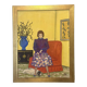 Tableau peinture naïf signé FES