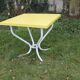 garden or terrace table and 4 painted metal chairs