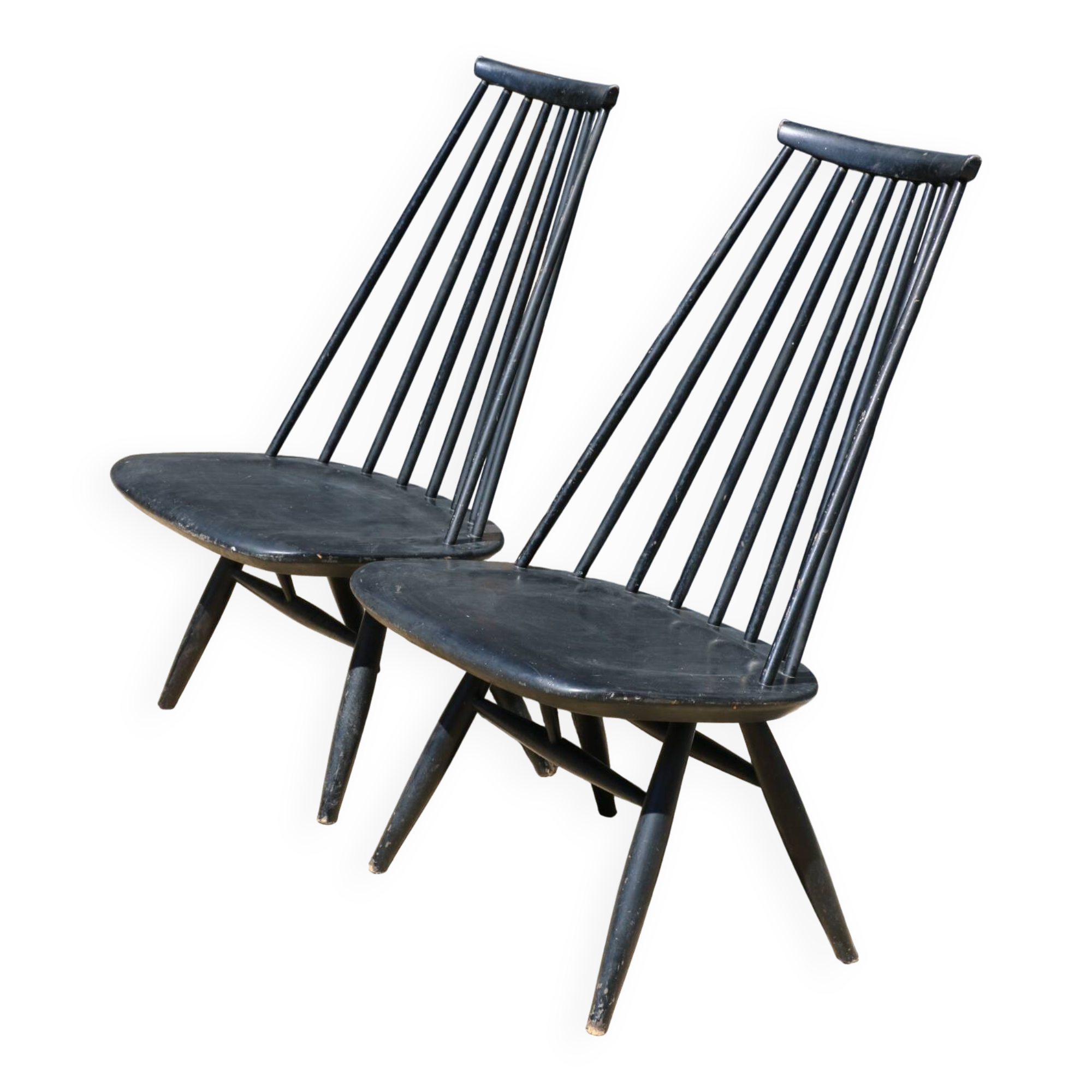 Pair of “mademoiselle” chairs by ilmari tapiovaara