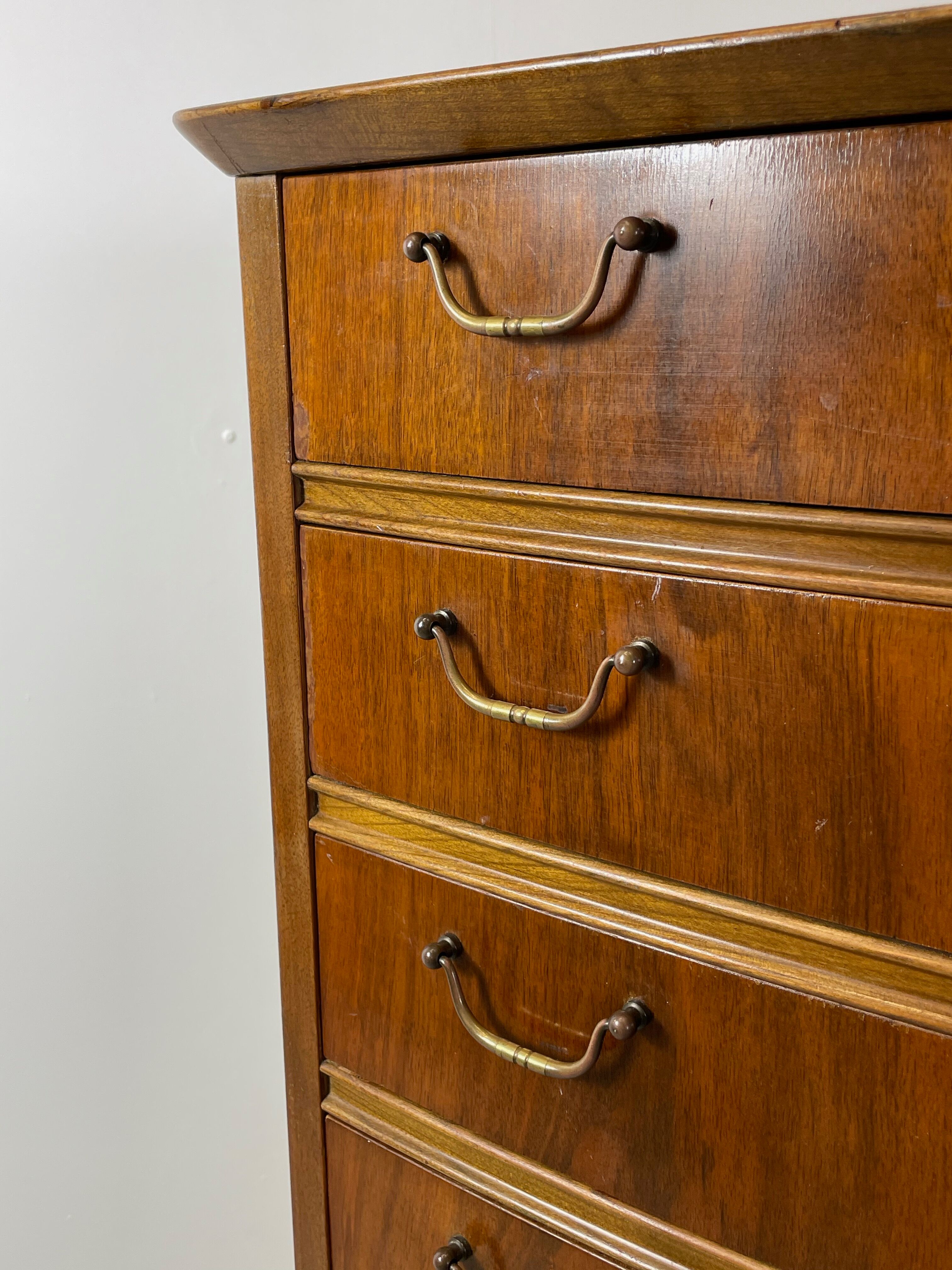 Danish tallboy chest of drawers Kvalitet mobelfabrik brdr. 1940s
