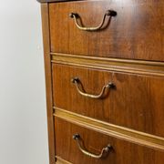 Danish tallboy chest of drawers Kvalitet mobelfabrik brdr. 1940s