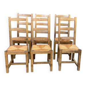 6 chaises scandinaves - massif