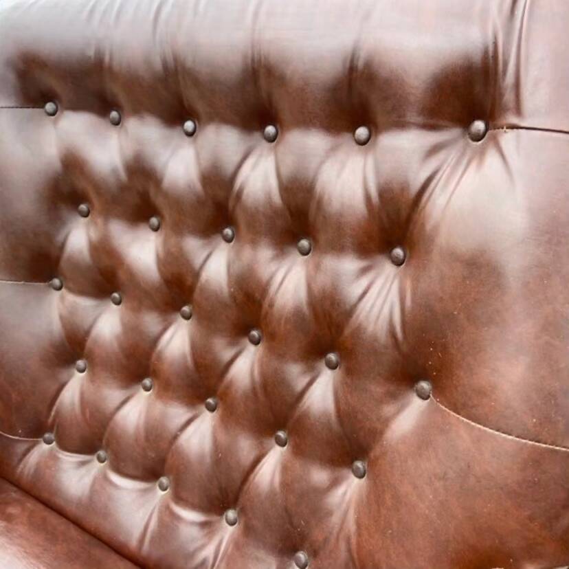 2 vintage skai armchairs