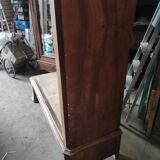 Old wardrobe Louis Philippe 2 doors 19th century 1 drawer shelves