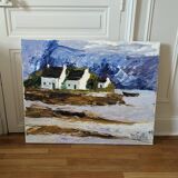 Painting painted with a knife
