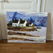 Painting painted with a knife