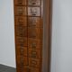 German oak drawer bank filing cabinet circa 1950